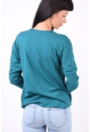 Bluza Dama Only Onllava V-Neck Shaded Spruce